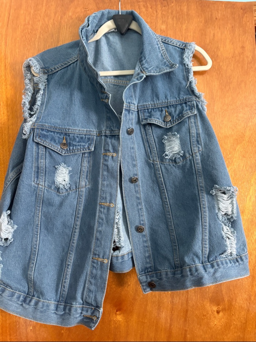 New vests two one black one denim